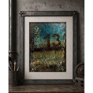 Abstract Industrial Urban Decay & Corrosion Art Print 8x10" UD03